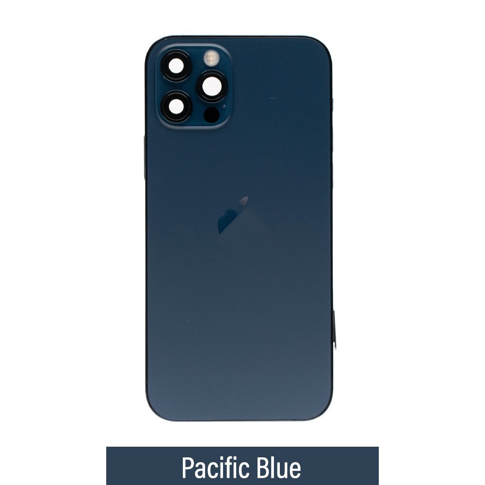 Rear Housing with Full Set Parts for iPhone 12 Pro-Pacific Blue (Purple) Rear Housing with Full Set Parts for iPhone 12 Pro-Pacific Blue (Purple)